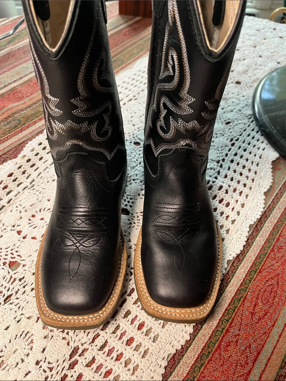 Cody James youth boys Nash western boot with performance sole broad square toe